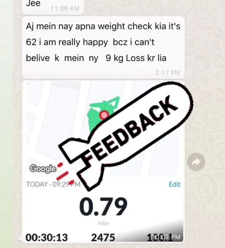 Screenshot of a client message to Dr. Abeera, shared with permission (15 of 28)