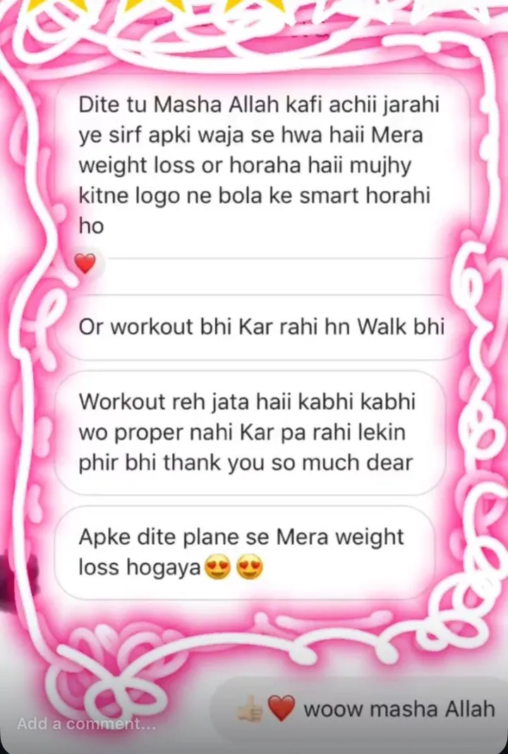 Screenshot of a client message to Dr. Abeera, shared with permission (20 of 28)