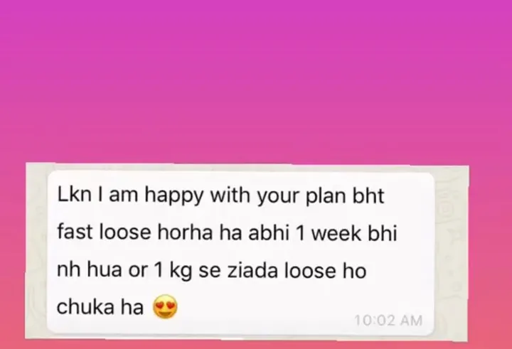 Screenshot of a client message to Dr. Abeera, shared with permission (17 of 28)